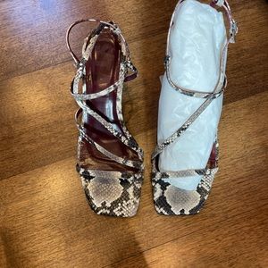 Gita Sandal Staud In Natural Snake
